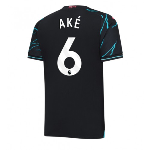 Fotbalové Dres Manchester City Nathan Ake #6 Alternativní 2023-24 Krátký Rukáv